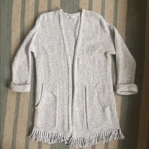 Madewell “Memento” Fringe Cardigan XXS